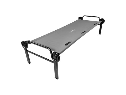 LIT DE CAMP SIMPLE Disc-O-Bed Single L noir L208xL82xH50cm